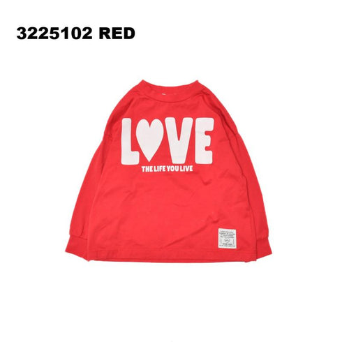 子供服【ネオ】LOVE Tシャツ 80㎝~150㎝ 3225102