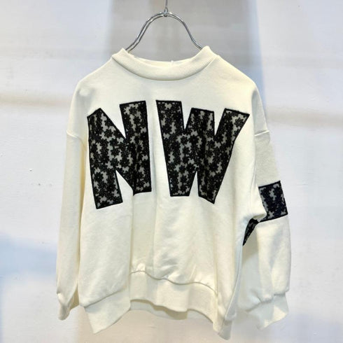 子供服【ネオ】レースロゴトレーナー 80㎝~150㎝ 3225209