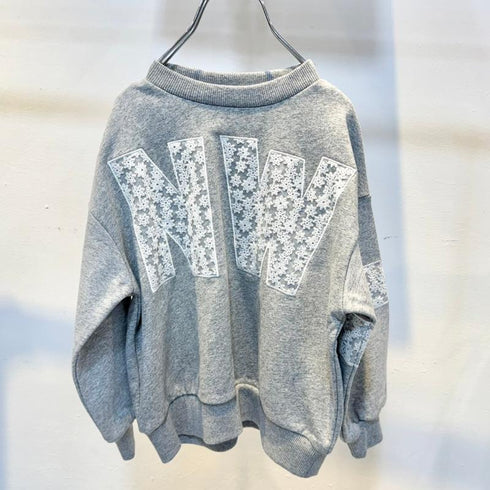 子供服【ネオ】レースロゴトレーナー 80㎝~150㎝ 3225209