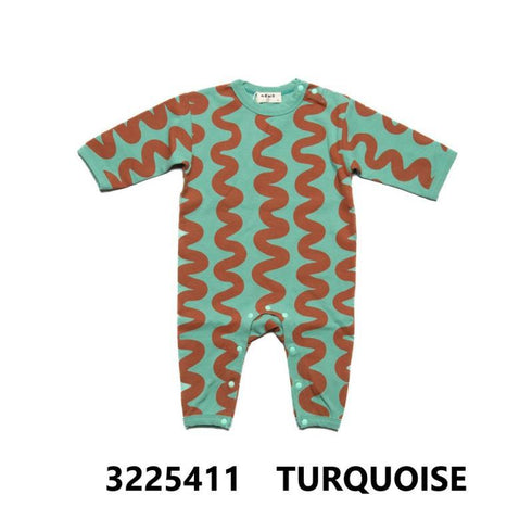 BABY 【ネオ】ウネウネ柄ロンパース 70㎝ 80㎝