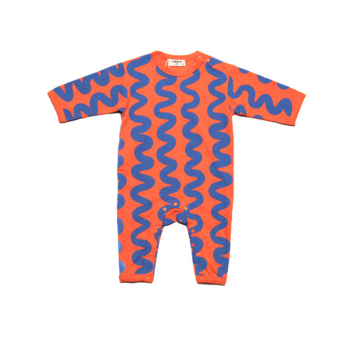 BABY 【ネオ】ウネウネ柄ロンパース 70㎝ 80㎝