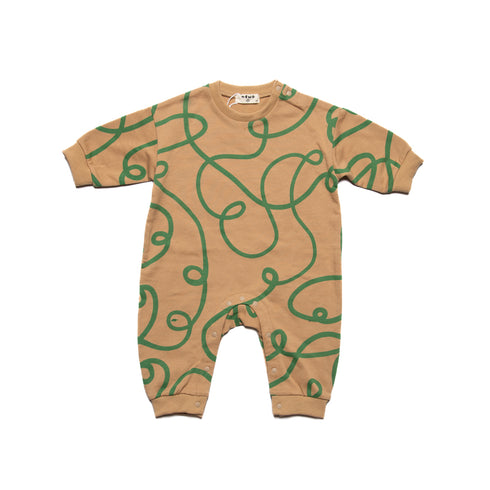 BABY【ネオ】グルグル柄ロンパース 70 80㎝