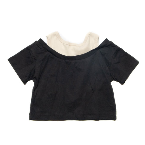 レイヤードTシャツ 女の子 可愛いTシャツ 3524507j