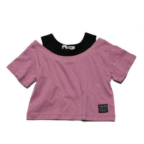 レイヤードTシャツ 女の子 可愛いTシャツ 3524507j