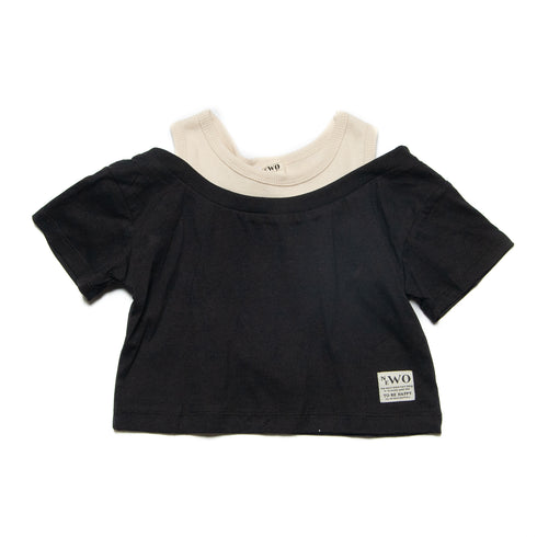 レイヤードTシャツ 女の子 かわいいTシャツ 3524507