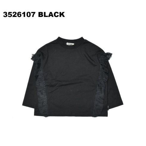 着心地はいつものTシャツ。見た目は主役級デザインのフリルTシャツ子供サイズ80~150【NEWO】3526107