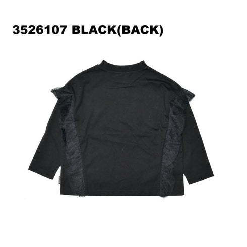 着心地はいつものTシャツ。見た目は主役級デザインのフリルTシャツ子供サイズ80~150【NEWO】3526107