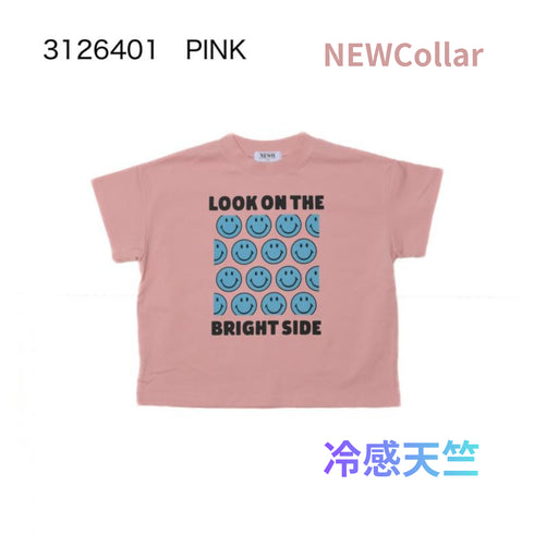 ☆冷感天竺☆S/Ⅿ【NEWO】ボックススマイルTシャツ3126401w