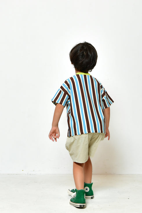 【オフィシャルチーム】ストライプサッカーシャツ|S~L|1125360M