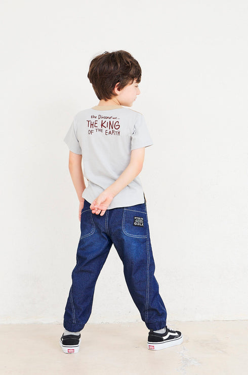 【OFFICIAL TEAM】1123110(90cm~120cm)デニムスイッチングジョガーパンツ★