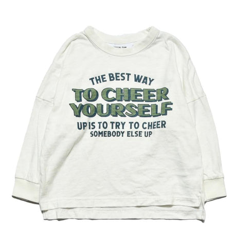 【90~120】スラブ天竺ロゴスリットTシャツ★1124124子供服 キッズサイズ