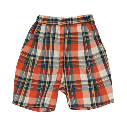 【90~120】チェック柄タックショーツ★1124151子供服 キッズサイズ