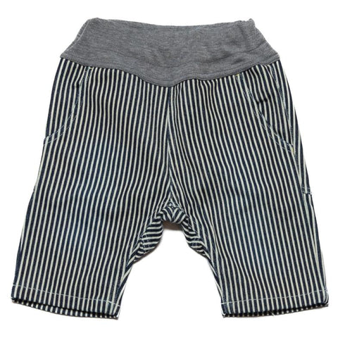 【S/M/L】カットデニムサルエルハーフパンツ★1124221m 大人サイズ 親子コーデ