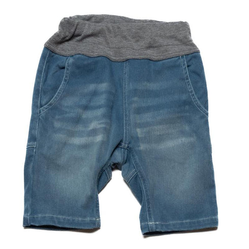 【90~120】カットデニムサルエルハーフパンツ★1124221子供服 キッズサイズ