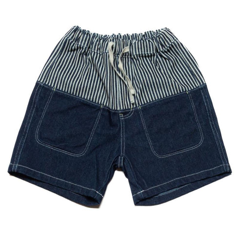 【90~120】カットデニムドッキングハーフパンツ★1124223子供服 キッズサイズ