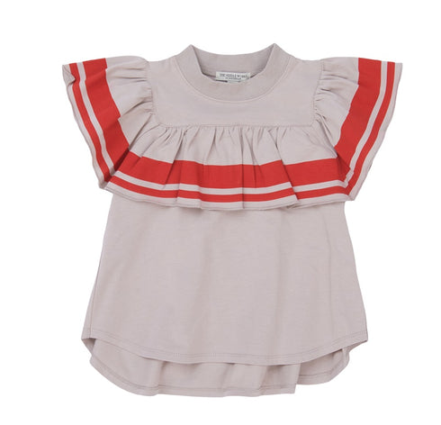 【NEEDLE WORKS】Wライントリムラッフルノースリーブトップ★2123846