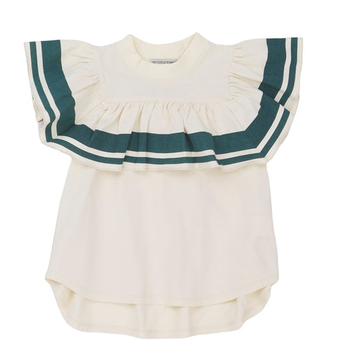 【NEEDLE WORKS】Wライントリムラッフルノースリーブトップ★2123846