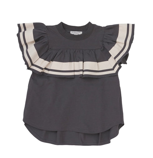 【NEEDLE WORKS】Wライントリムラッフルノースリーブトップ★2123846