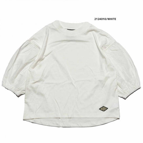 【90~120】 T/C天竺袖ローン8分袖Tシャツ★2124010★キッズサイズ 子供服