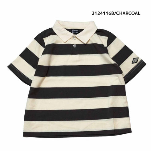 【S/M】 天竺ボーダーワイドラガーTシャツ ★2124116w★大人サイズ 親子コーデ