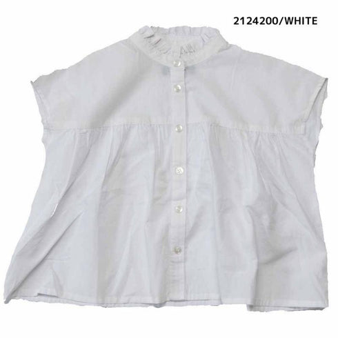 【90~120】 ギンガムローンガーリーブラウス ★2124200★キッズサイズ 子供服