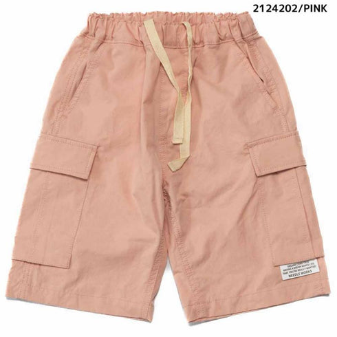 【90~120】 ギャバカーゴハーフパンツ ★2124202★キッズサイズ 子供服