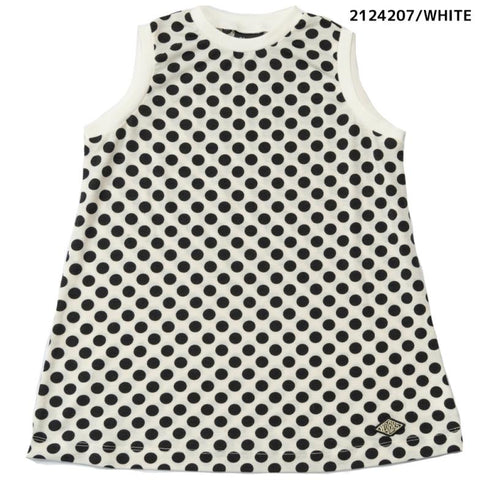 【90~120】 DOT天竺Aラインノースリーブ ★2124207★キッズサイズ 子供服