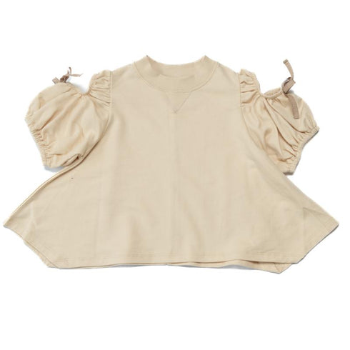 【90~120】 カットアウトパフスリーブスウェットトップ★2124543★キッズサイズ 子供服