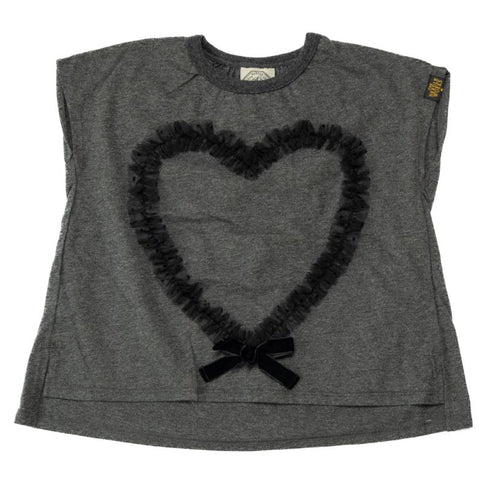 ベルベットリボンを添えてガーリー増しに🎶今だけ7040円→3520円♪【130~150】 SWEET HEART ユルめTEE★2124641j★キッズサイズ 子供服