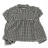 【130~150】 ギンガムサッカーギャザー切替えブラウス 4月納期★2124914j★キッズサイズ 子供服