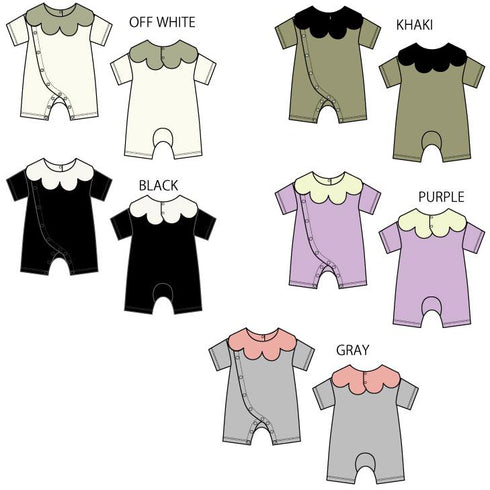 【90/100/110/120㎝】スタイ付きロンパス3124240【NEWO/ネオ】