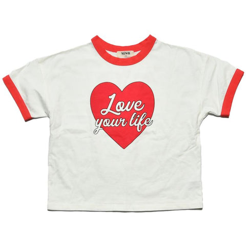 【90/100/110/120㎝】ハートロゴTシャツ3124302【NEWO/ネオ】