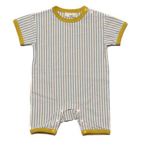 【70/80cm】ボンネット付きストライプロンパス3124315【NEWO/ネオ】