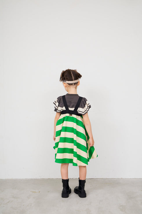 【NEEDLE WORKS】Wライントリムラッフルノースリーブトップ★2123846