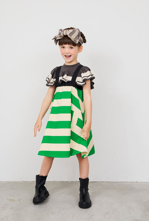 【NEEDLE WORKS】Wライントリムラッフルノースリーブトップ★2123846