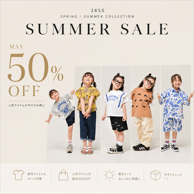 26SS SALE Max50%off