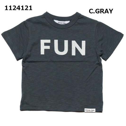 【S/M/L】スラブ天竺シンプルロゴTシャツ★1124121m 大人サイズ 親子コーデ