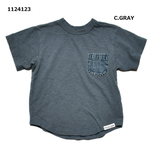 【90～120】スラブ天竺ポテトスナックロゴTシャツ★1124123子供服 キッズサイズ