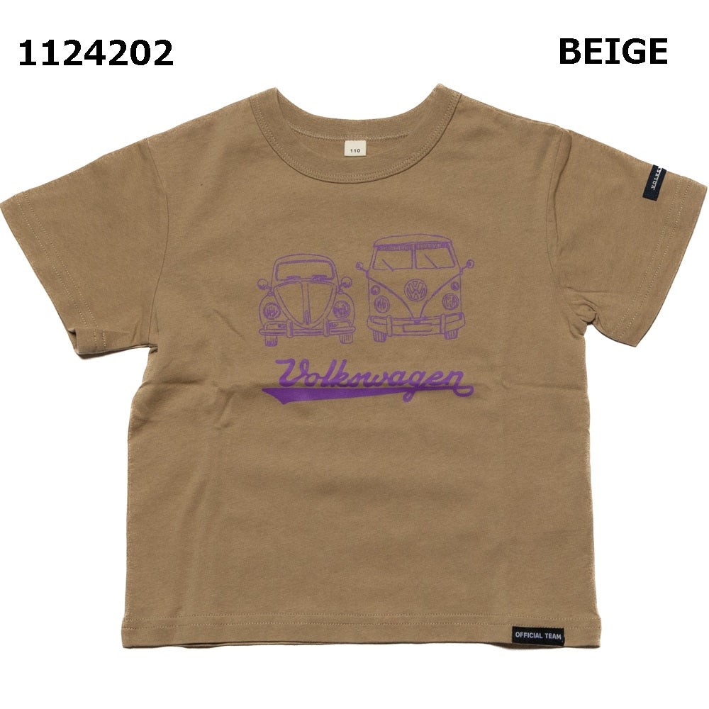 【90～120】VOLKSWAGEN オールドTシャツ★1124202子供服 キッズサイズ