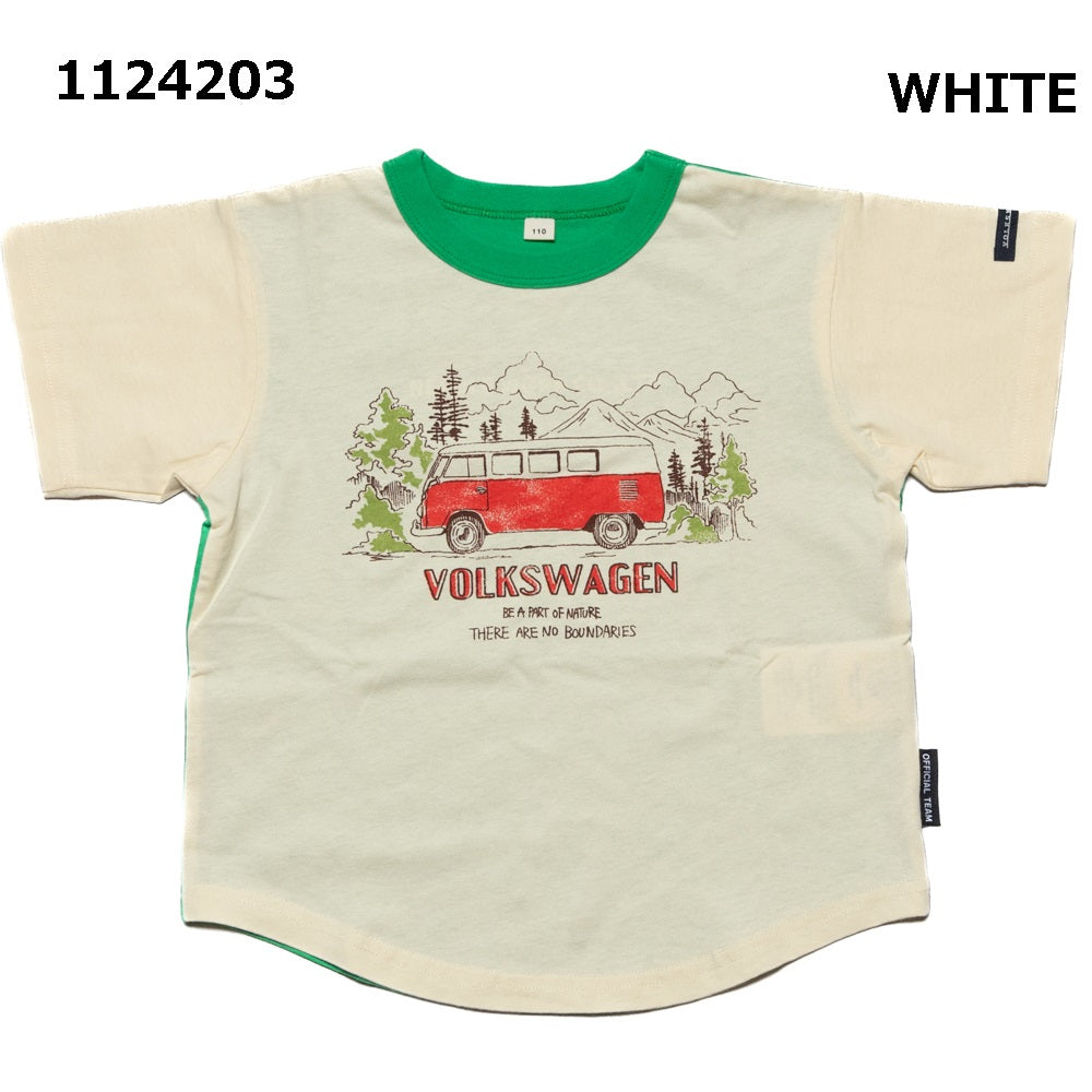 VOLKSWAGENコラボ商品♪【130~150】VOLKSWAGENキャンプTシャツ★1124203j子供服 キッズサイズ