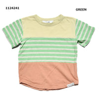 【90～120】スイッチングボーダーTシャツ★1124241子供服 キッズサイズ