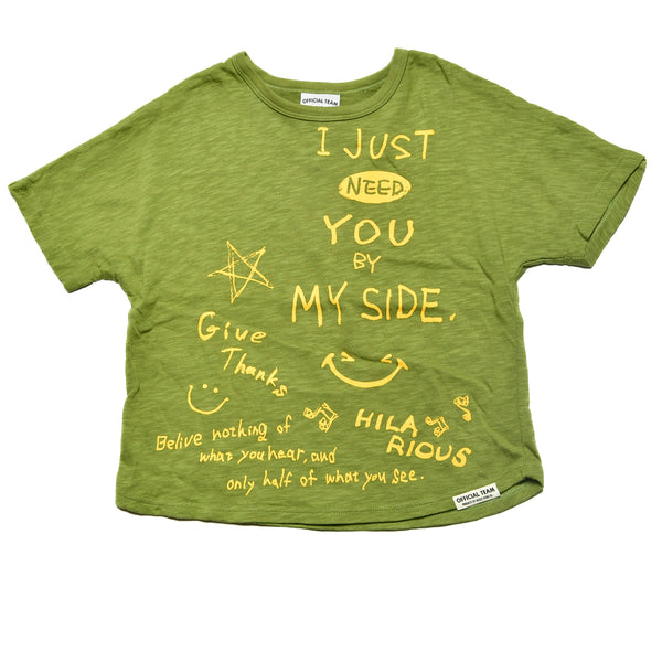 【オフィシャルチーム】スラブ天竺ラクガキスマイルTシャツ｜S～L｜1125203M