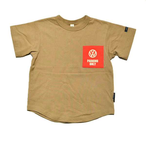 このTシャツで、スタイルをより一層に♪【オフィシャルチーム】フォルクスワーゲンポケットラウンドTシャツ｜S～L｜1125340M