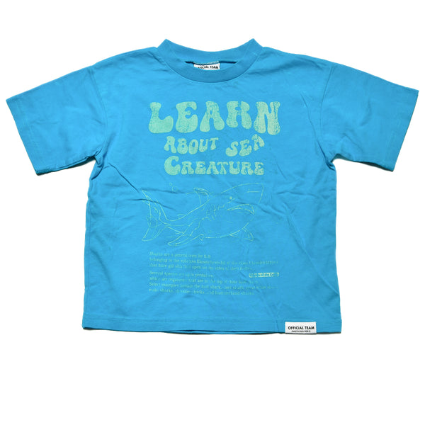 🌊 ひんやり快適な子供服🎶【オフィシャルチーム】クールタッチ海洋生物Tシャツ｜90cm～150cm｜1125420