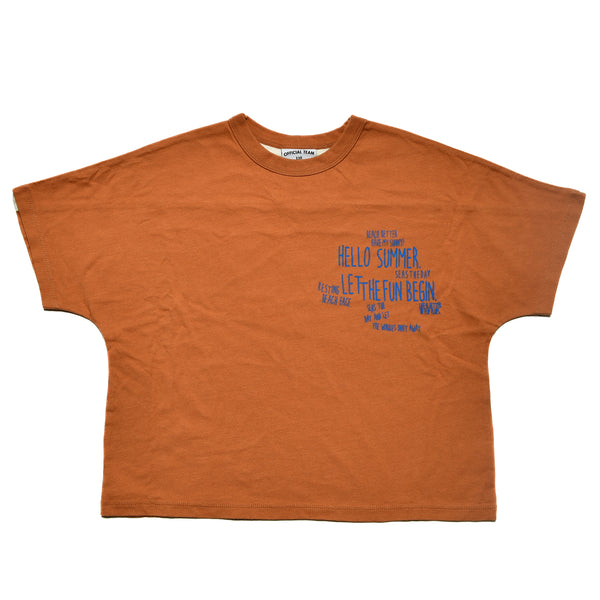 【オフィシャルチーム】クールタッチ手書き風ロゴドルマンTシャツ｜90cm～150cm｜1125422