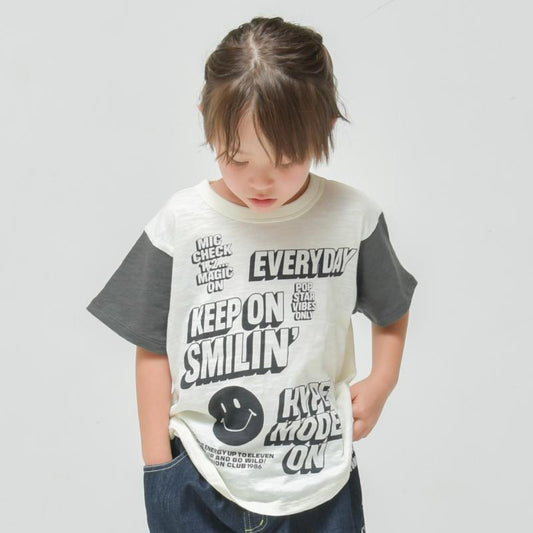 90~150【OFFICIALTEAM】スラブ天竺スマイルロゴTシャツ1126108
