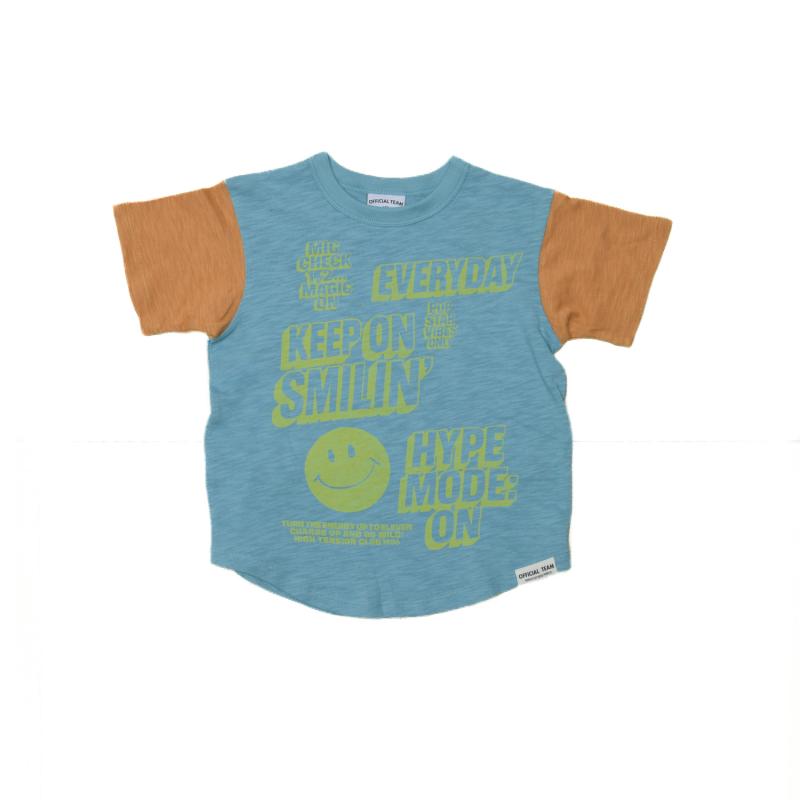S/Ⅿ/Ｌ【OFFICIALTEAM】スラブ天竺スマイルロゴTシャツ1126108m