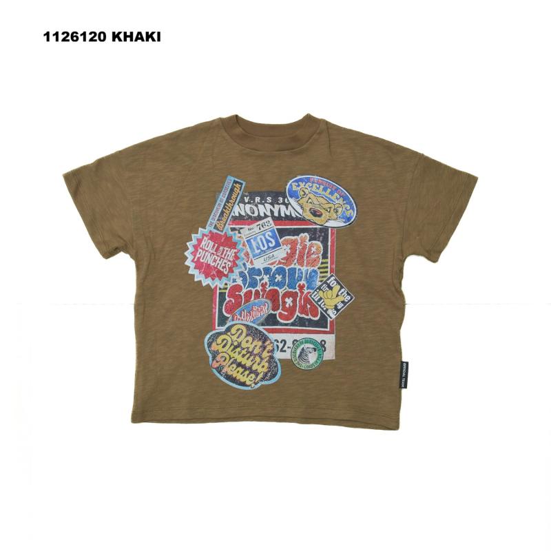 S/Ⅿ/Ｌ【OFFICIALTEAM】スラブ天竺 ステッカー柄Tシャツ_1126120m