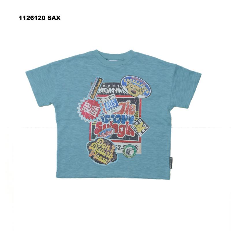 S/Ⅿ/Ｌ【OFFICIALTEAM】スラブ天竺 ステッカー柄Tシャツ_1126120m