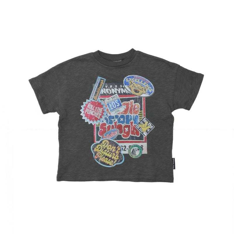 S/Ⅿ/Ｌ【OFFICIALTEAM】スラブ天竺 ステッカー柄Tシャツ_1126120m